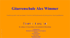 Desktop Screenshot of gitarrenschule-alexwimmer.de